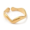 304 Stainless Steel Open Cuff Rings for Women STAS-D085-08G-2