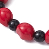 Synthetic Turquoise Beaded Stretch Bracelets BJEW-JB12093-02-4