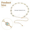 Synthetic Turquoise Oval Link Chain Waist Chains AJEW-WH0518-52LG-2