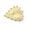 Brass Micro Pave Cubic Zirconia Pendants KK-P294-15G-2