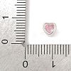 925 Sterling Silver Cubic Zirconia Heart Beads STER-F060-03S-03-3