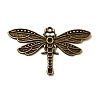 Tibetan Style Alloy Dragonfly Pendant Rhinestone Settings TIBEP-922-AB-FF-1