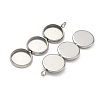 304 Stainless Steel Pendant Cabochon Settings X-STAS-K320-03B-P-2