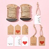 96Pcs 6 Styles Paper Gift Tags CDIS-FS0001-26-7