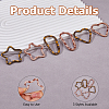 12Pcs 6 Styles Alloy Spring Gate Rings FIND-HS0002-71-4