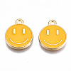 Alloy Enamel Charms X-ENAM-S121-165C-RS-2