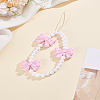 1Pc PVC Bowknot Mobile Straps AJEW-LP0005-16-1