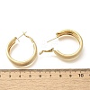 Brass Ring Hoop Earrings for Women EJEW-A121-17A-G-3