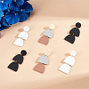 ANATTASOUL 3 Pairs 3 Style Polymer Clay Dangle Stud Earrings with 316 Surgical Stainless Steel Pins EJEW-AN0004-28-7