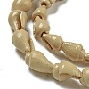 Spray Painted Natural Spiral Shell Beads Strands X1-BSHE-G039-08D-2