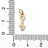 Brass Micro Pave Claer Cubic Zirconia Charms KK-H475-48G-3