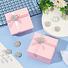 14pcs 1-Hole Alloy Shank Button FIND-FG0003-17A-4