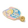 Golden Alloy Brooches JEWB-K020-01G-G-3