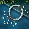 CHGCRAFT 6 Styles Synthetic Luminous Stone Round Beads G-CA0001-55-4