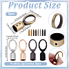 10Pcs 5 Colors Zinc Alloy Cord Ends FIND-GA0007-49-2