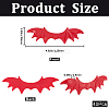 Gorgecraft 40Pcs Imitation Leather Evil Wings Ornament Accessories DIY-GF0008-82A-2