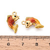 304 Stainless Steel Enamel Pendants STAS-N124-22G-3