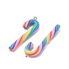 Handmade Polymer Clay Big Pendants CLAY-P005-05P-02-2