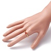 Natural Topaz Jade and Brass Beads Stretch Ring for Girl Women RJEW-JR00401-5