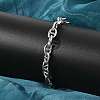 304 Stainless Steel Mariner Link Chain Bracelets for Women BJEW-F488-54C-P-3