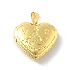 Brass Locket Pendants KK-C092-25G-10-1
