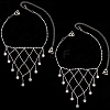 2Pcs Iron Rhinestone Sexy Shoulder Bra Body Chain FIND-GF0006-74A-7