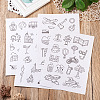 60 Patterns Non-woven Fabrics Water-soluble Embroidery Aid Drawing Sketch DIY-TAC0100-013-14