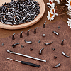 50 Sets Alloy Spiked Cone Rivets FIND-OC0013-88-4