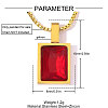 304 Stainless Steel Pave Cubic Zirconia Charms CU-OY002-19G-02-2
