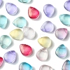 8 Colors Transparent Spray Painted Glass Beads GLAA-FS0001-85-2