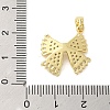Brass Micro Pave Cubic Zirconia Pendants KK-E105-01G-01-3