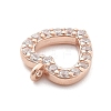 925 Sterling Silver Micro Pave Clear Cubic Zirconia Charms STER-A034-02A-RG-2