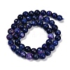 Natural Agate(Dyed & Heated) Beads Strands G-G079-A09-03-3