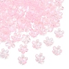 60G Baking Paint Transparent Glass Bead Caps DGLA-YW0001-63F-1
