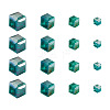 Electroplate Glass Beads Strands EGLA-TA0001-03B-2