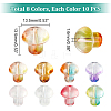   80Pcs 8 Colors Transparent Glass Beads GLAA-PH0002-32-5