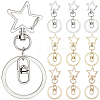 18Pcs 3 Style Alloy Keychain Clasps KEYC-SP0001-49C-1