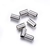 Tarnish Resistant 201 Stainless Steel Tube Beads STAS-O107-07P-A-1