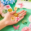 10Pcs 5 Style Transparent Acrylic Pendants TACR-TA0001-32-5