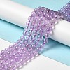 Natural Lavender Amethyst Beads Strands G-E589-01B-4
