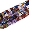 Natural & Synthetic Mixed Gemstone Beads Strands G-T143-34-5