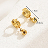 Elegant and Versatile 201 Stainless Steel Hoop Earrings WR7294-5