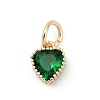 Brass Micro Pave Cubic Zirconia Pendants LS-KK-H204-01KCG-06-1