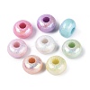 UV Plating Opaque Acrylic European Beads X-OACR-N160-03-1