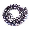 Electroplate Opaque Glass Beads Strands LS-GLAA-T032-P8mm-AB15-2