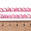 Anti-Tarnish Electroplate Glass Beads Strands EGLA-T021-6mm-15-13-2