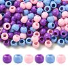 180Pcs 3 Colors Opaque Acrylic European Beads Beads SACR-FS0001-53-1