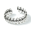 Infinity Alloy Open Cuff Rings RJEW-K275-02AS-2