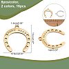16Pcs 2 Colors 201 Stainless Steel Pendants STAS-CA0001-52-2