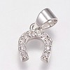 Brass Micro Pave Cubic Zirconia Charms LS-ZIRC-E145-27P-1